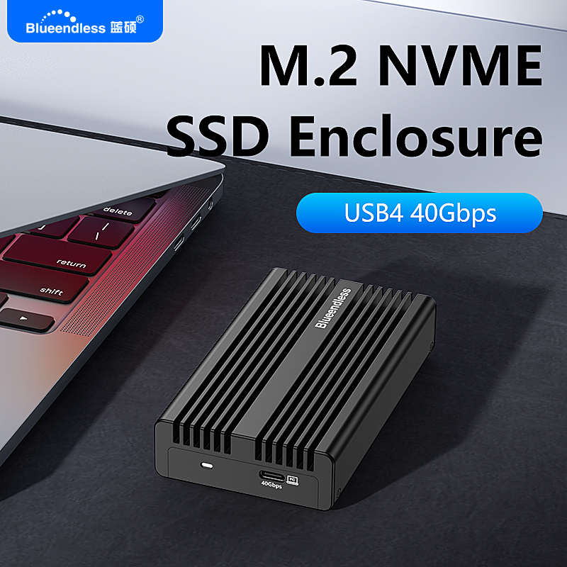 Usb4 40Gbps External Ssd 8Tb - 블루엔들리스 40Gbps NVMe SSD 인클로저 USB4.0