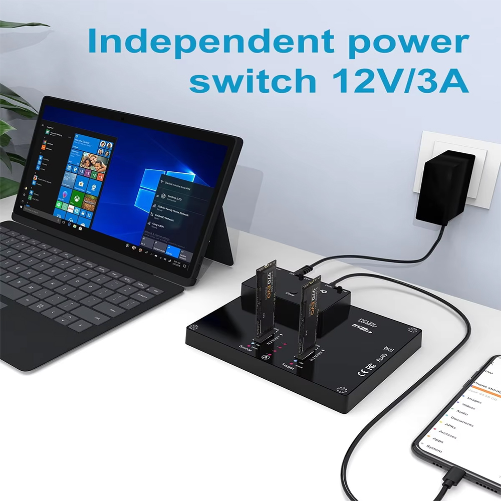 MAIWO 2베이 M2 NVMe 도킹 스테이션 툴리스  - 8Tb M2 Nvme Ssd 리뷰 및 가격