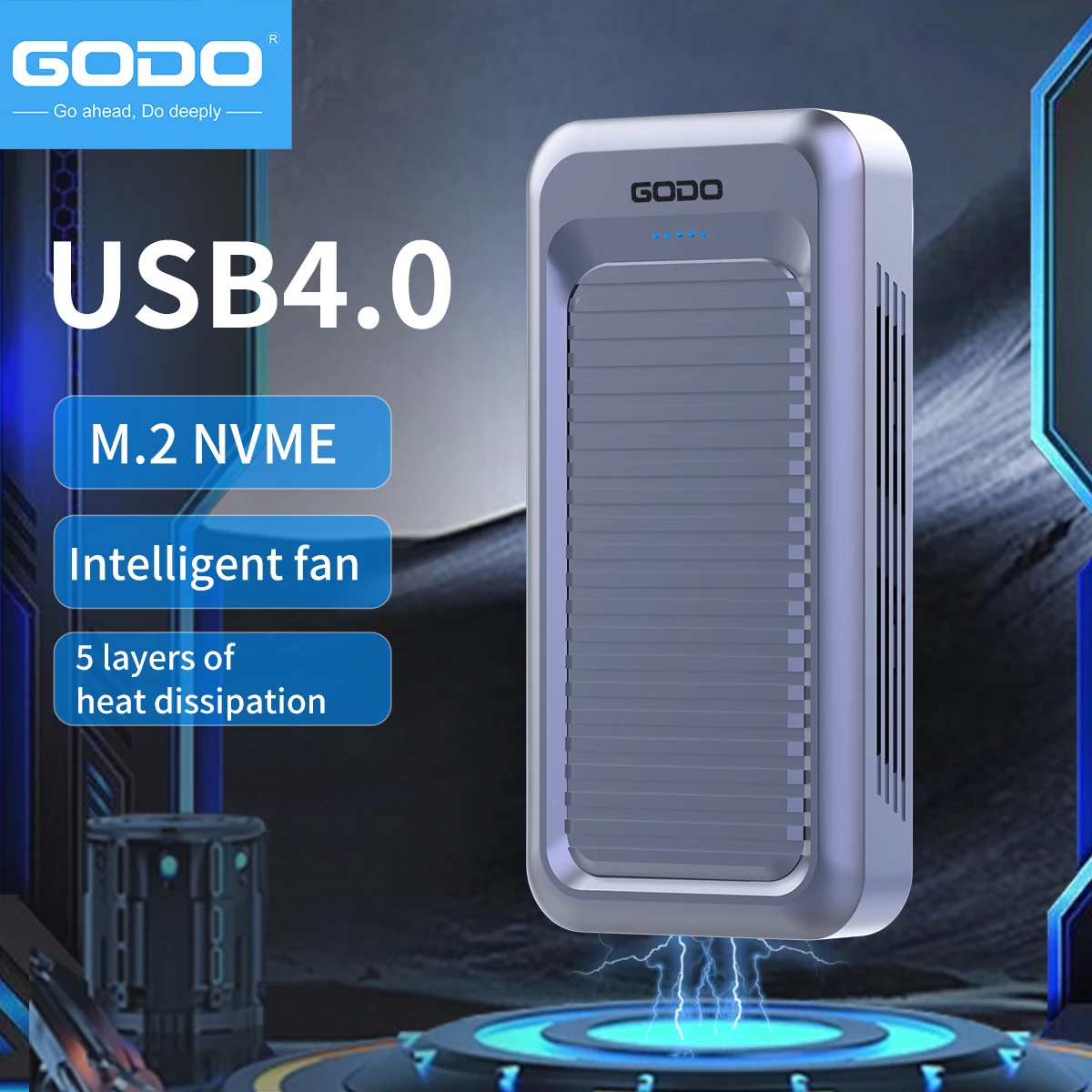 GODO 40Gbps 외장 하드 드라이브 M.2 NVM - Thunderbolt 4 External Ssd 4Tb 리뷰 및 가격