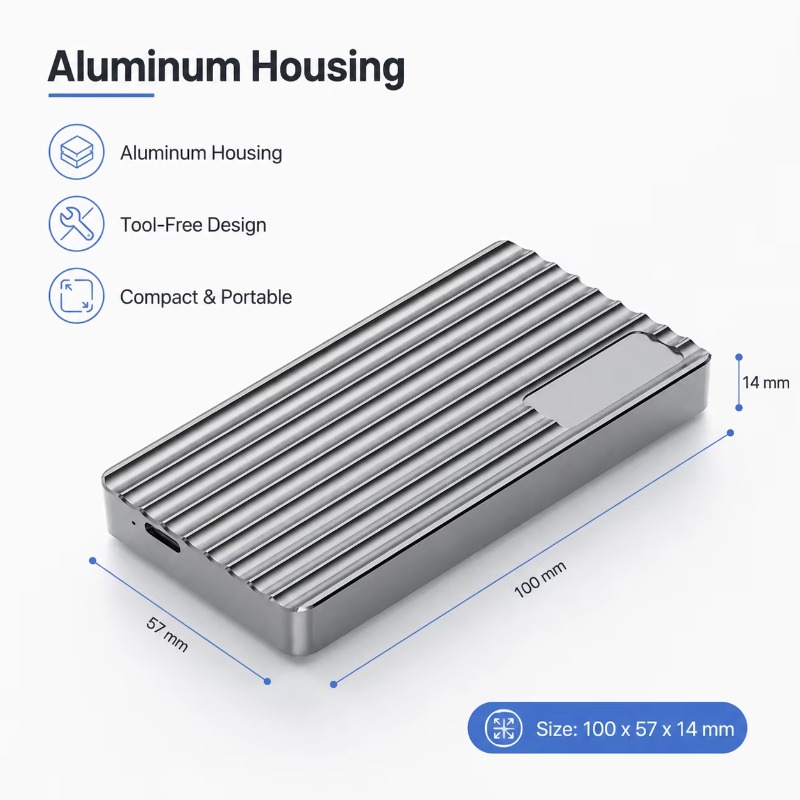 알루미늄 M.2 NVMe SSD 케이스 USB-C TB - Usb4 40Gbps External Ssd 8Tb 리뷰 및 가격
